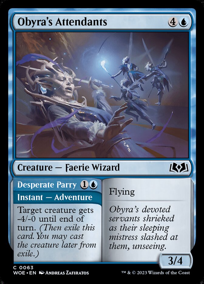 Obyra's Attendants // Desperate Parry - carta Magic The Gathering