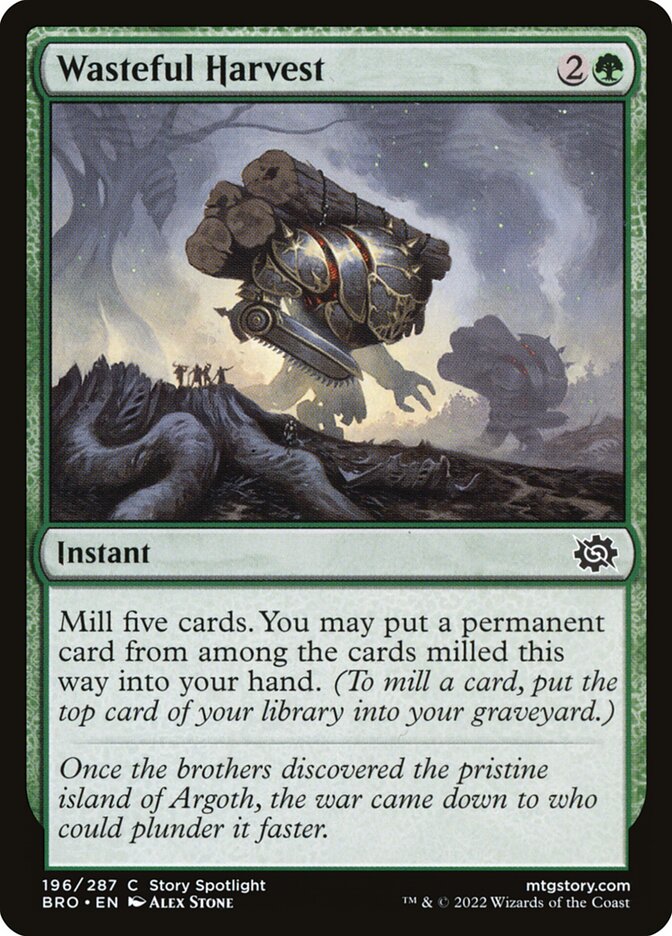 Wasteful Harvest - carta Magic The Gathering