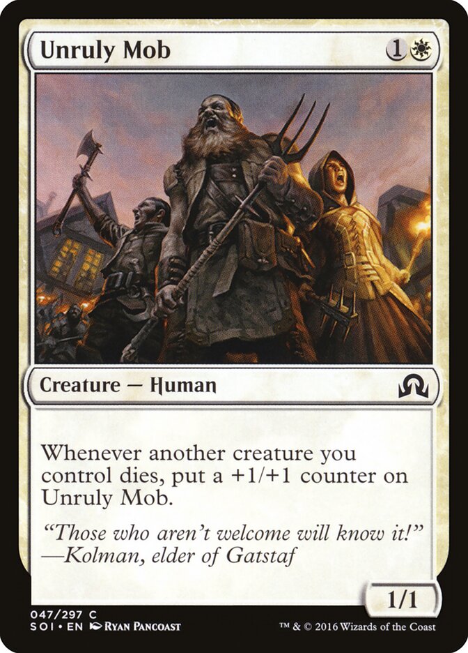 Unruly Mob - carta Magic The Gathering