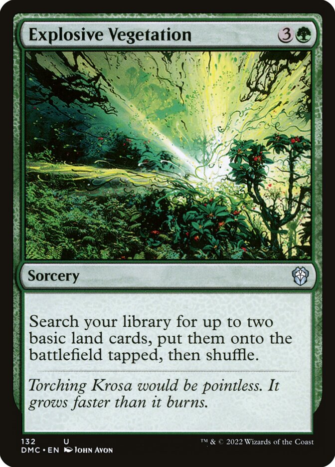 Explosive Vegetation - carta Magic The Gathering