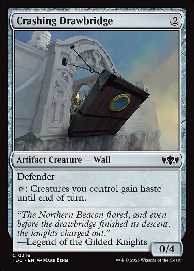 Crashing Drawbridge - carta Magic The Gathering