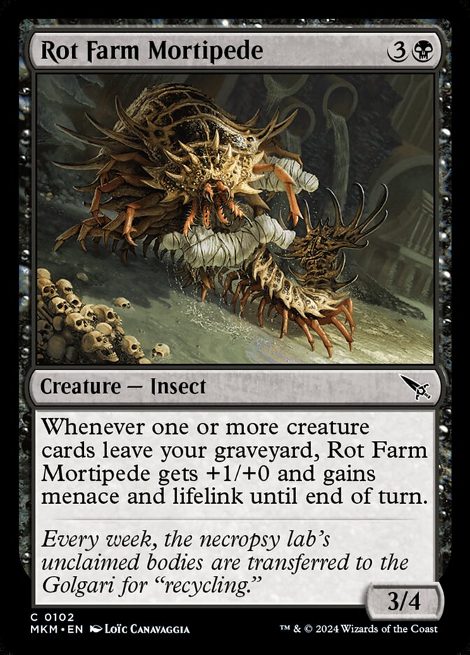 Rot Farm Mortipede - carta Magic The Gathering