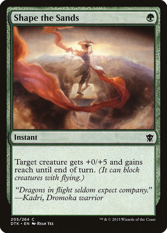 Shape the Sands - carta Magic The Gathering