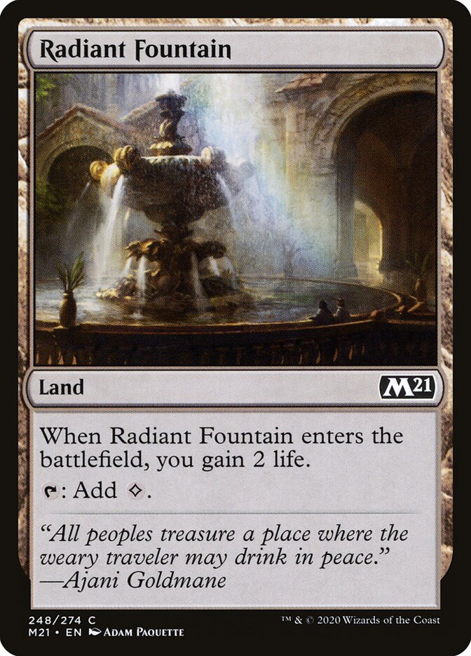 Radiant Fountain - carta Magic The Gathering