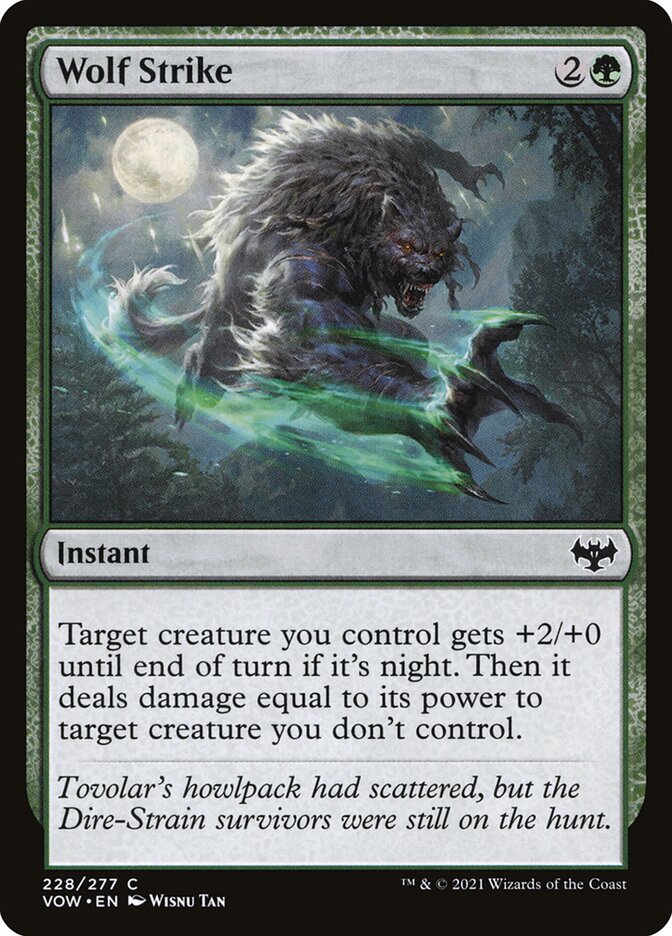 Wolf Strike - carta Magic The Gathering