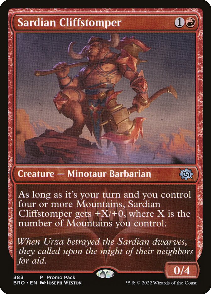 Sardian Cliffstomper - carta Magic The Gathering