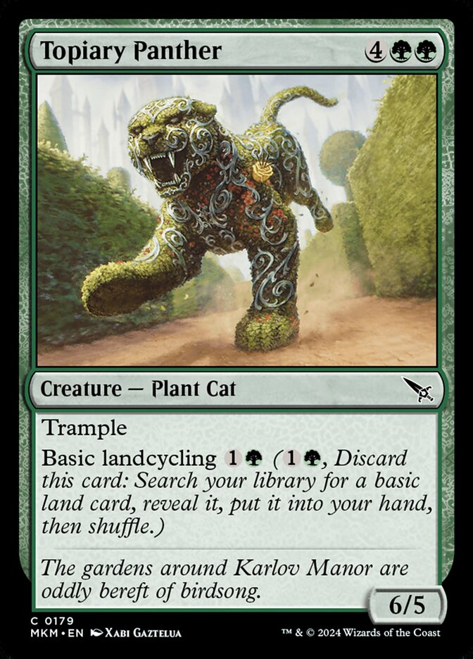 Topiary Panther - carta Magic The Gathering