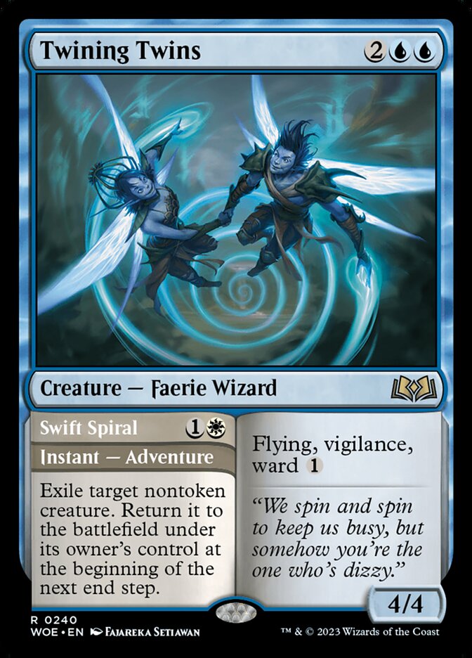 Twining Twins // Swift Spiral - carta Magic The Gathering
