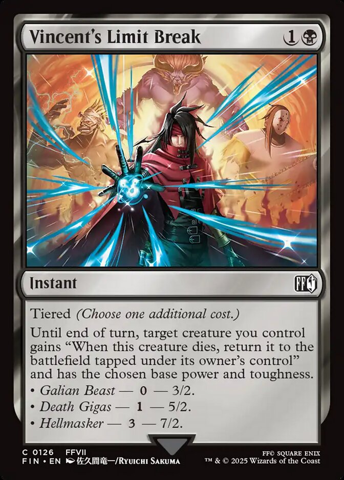 Vincent's Limit Break - carta Magic The Gathering