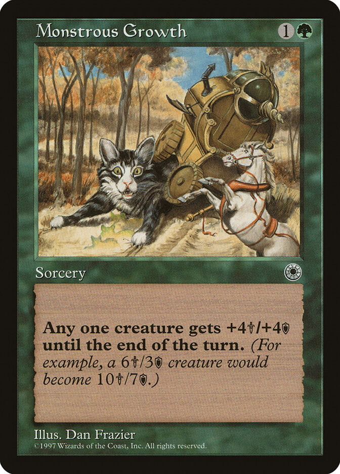 Monstrous Growth - carta Magic The Gathering