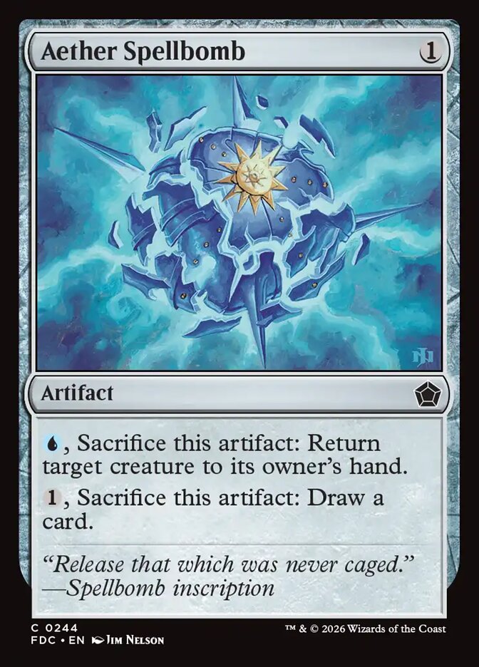 Aether Spellbomb - carta Magic The Gathering
