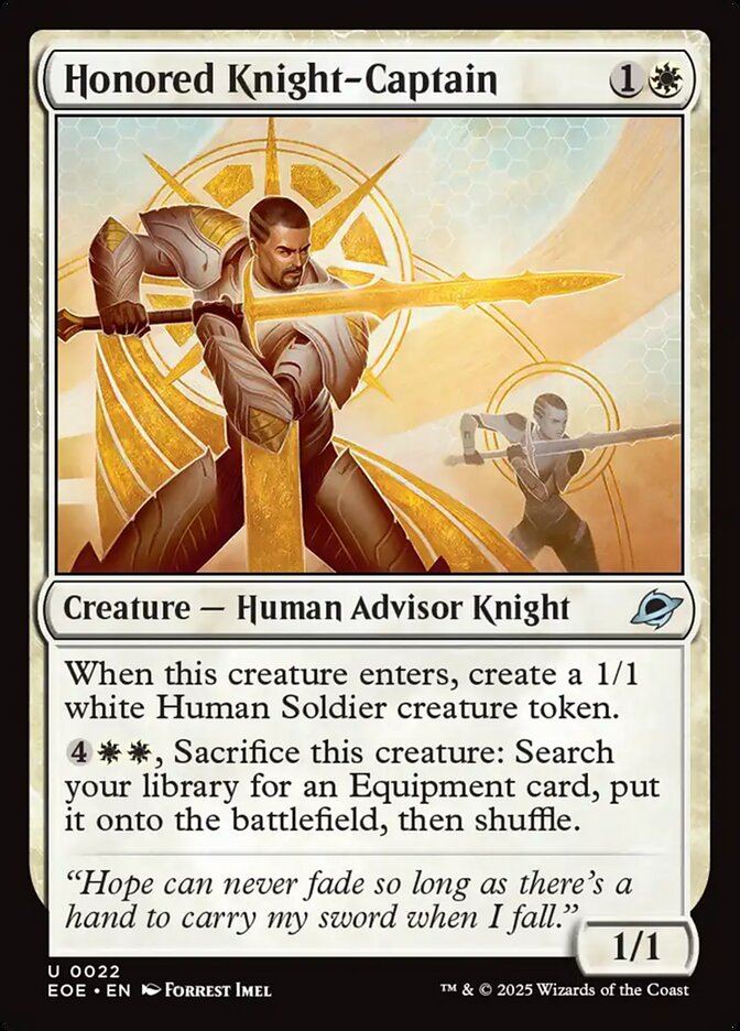 Honored Knight-Captain - carta Magic The Gathering