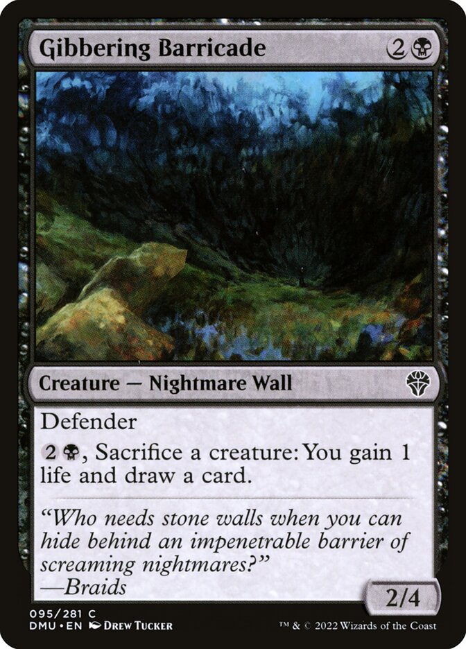Gibbering Barricade - carta Magic The Gathering