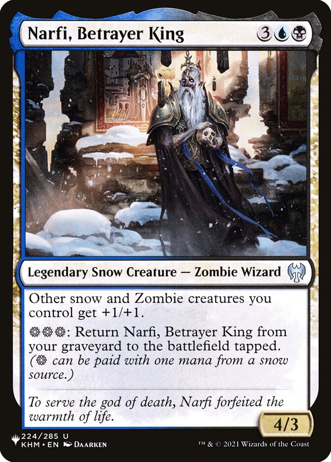 Narfi, Betrayer King - carta Magic The Gathering