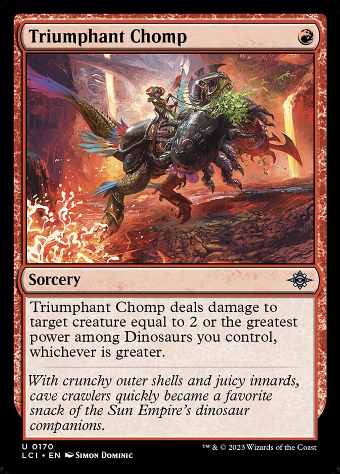 Triumphant Chomp - carta Magic The Gathering