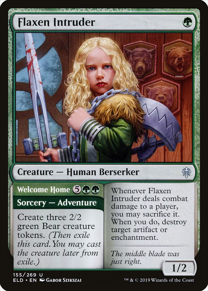 Flaxen Intruder // Welcome Home - carta Magic The Gathering