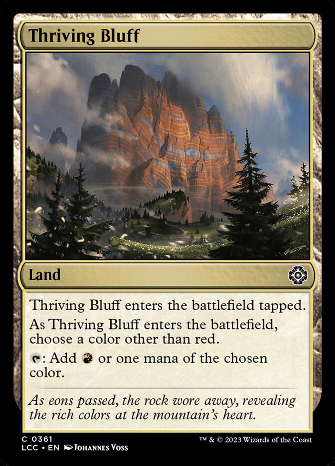 Thriving Bluff - carta Magic The Gathering