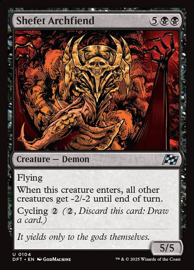 Shefet Archfiend - carta Magic The Gathering