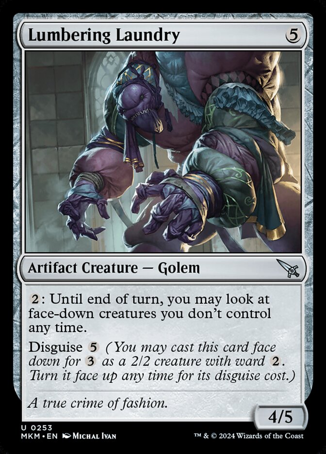 Lumbering Laundry - carta Magic The Gathering