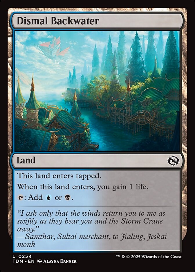 Dismal Backwater - carta Magic The Gathering