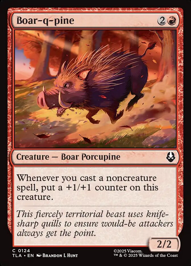 Boar-q-pine - carta Magic The Gathering