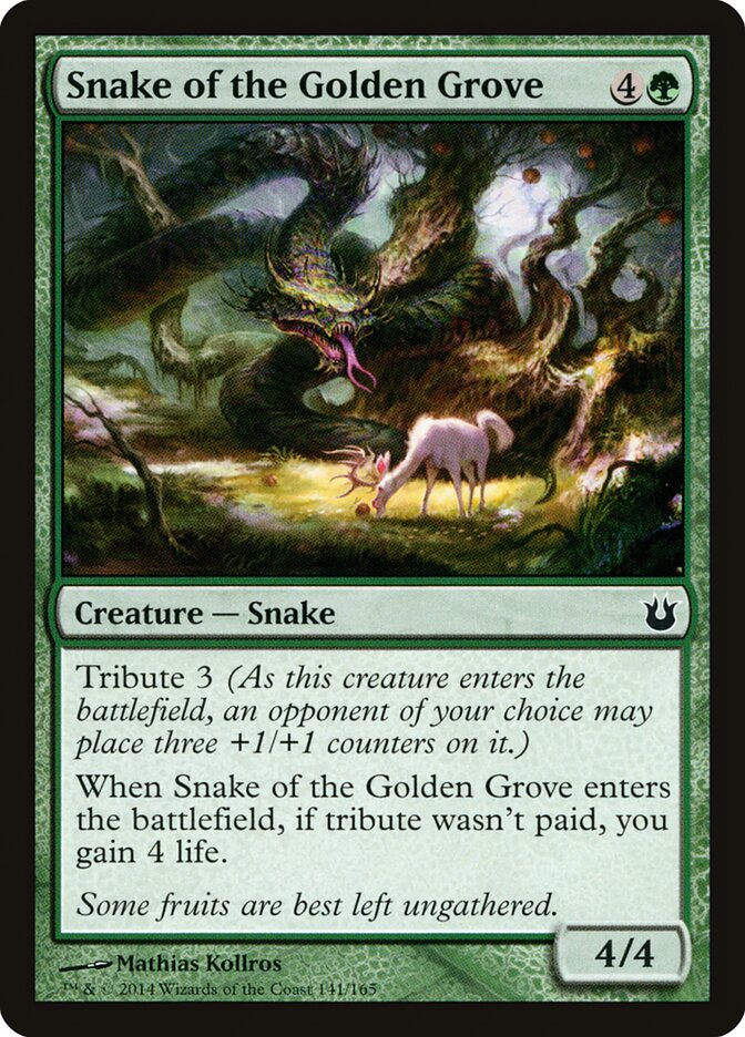 Snake of the Golden Grove - carta Magic The Gathering