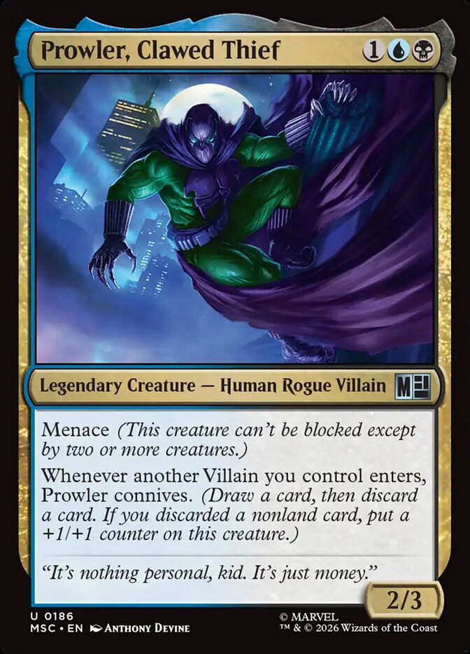 Prowler, Clawed Thief - carta Magic The Gathering