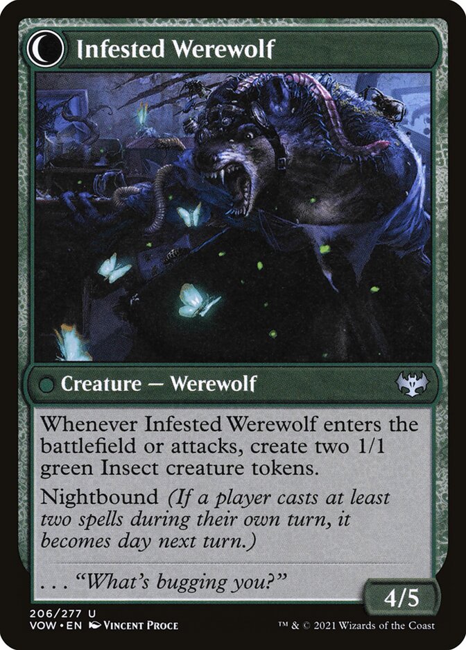 Infested Werewolf - carta Magic The Gathering
