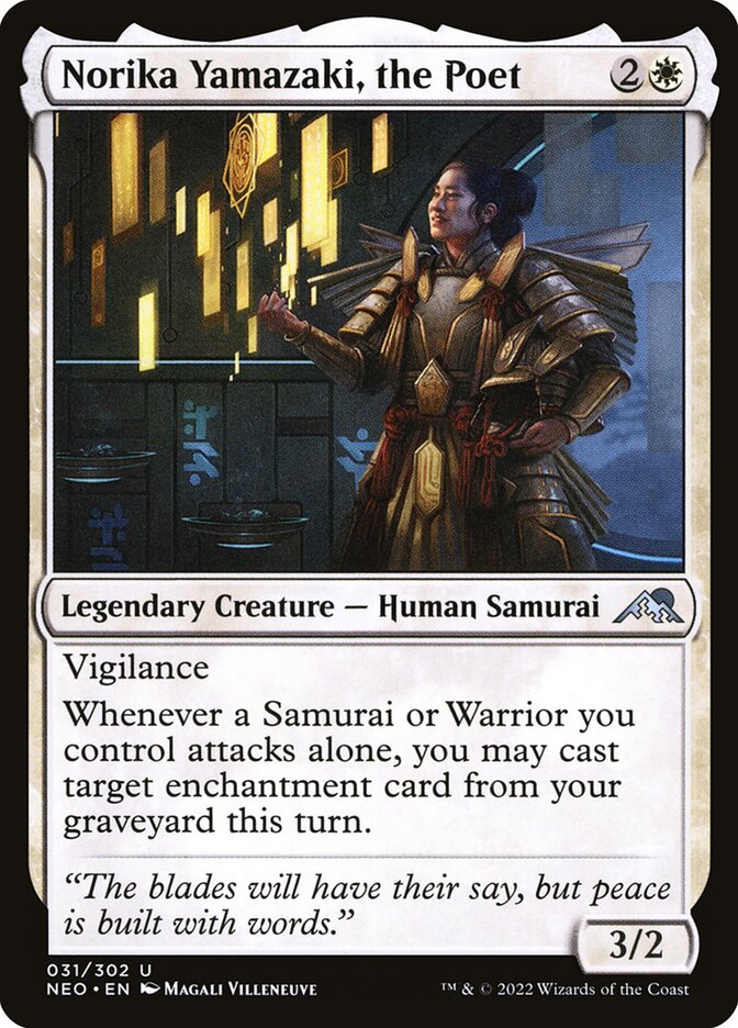 Norika Yamazaki, the Poet - carta Magic The Gathering