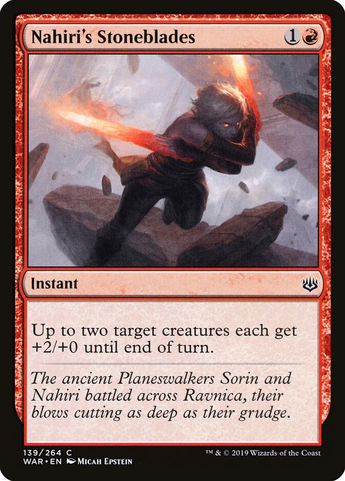 Nahiri's Stoneblades - carta Magic The Gathering