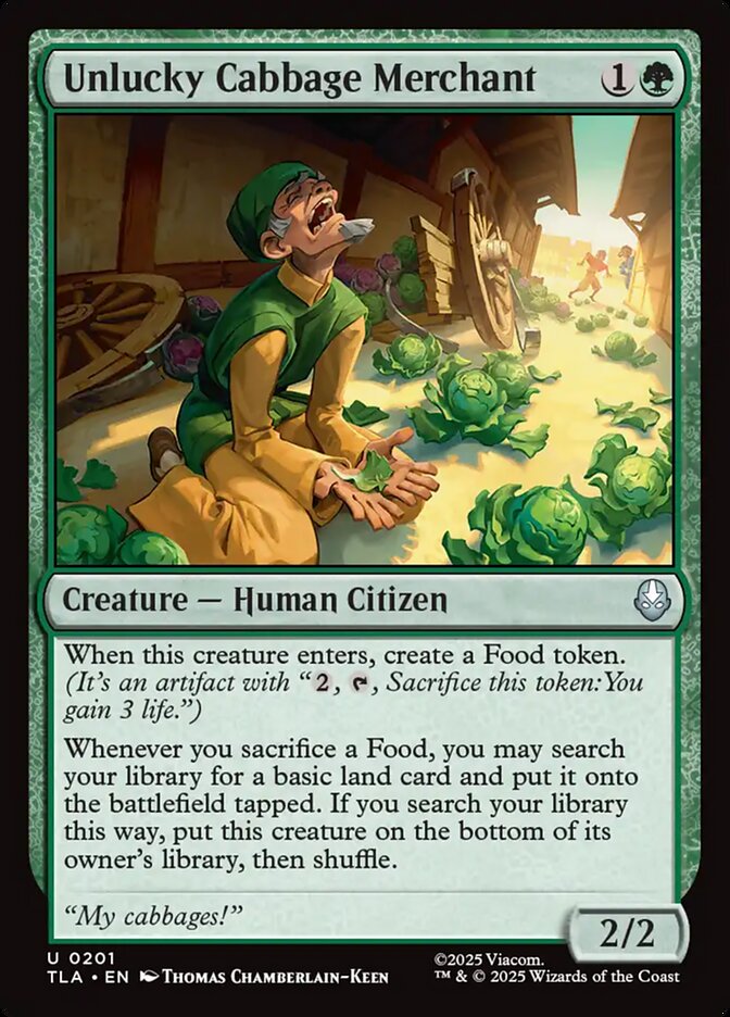 Unlucky Cabbage Merchant - carta Magic The Gathering
