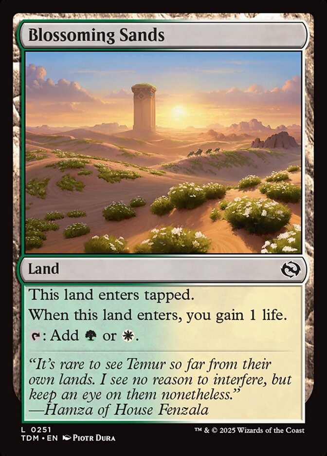 Blossoming Sands - carta Magic The Gathering