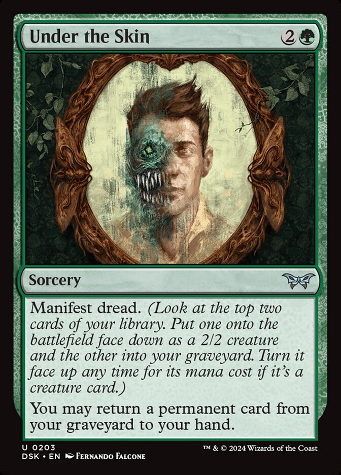 Under the Skin - carta Magic The Gathering