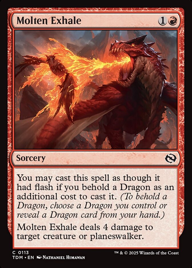 Molten Exhale - carta Magic The Gathering