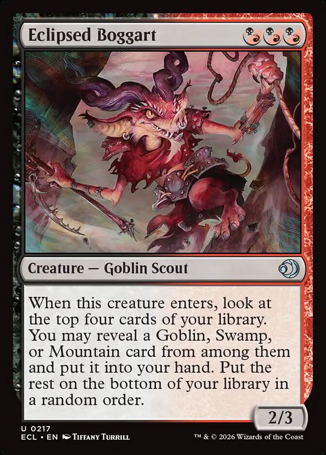 Eclipsed Boggart - carta Magic The Gathering