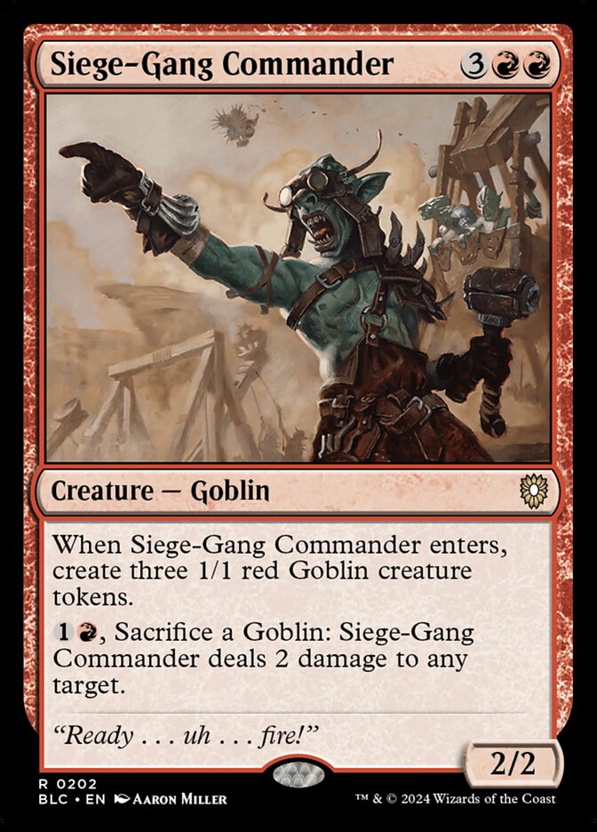 Siege-Gang Commander - carta Magic The Gathering
