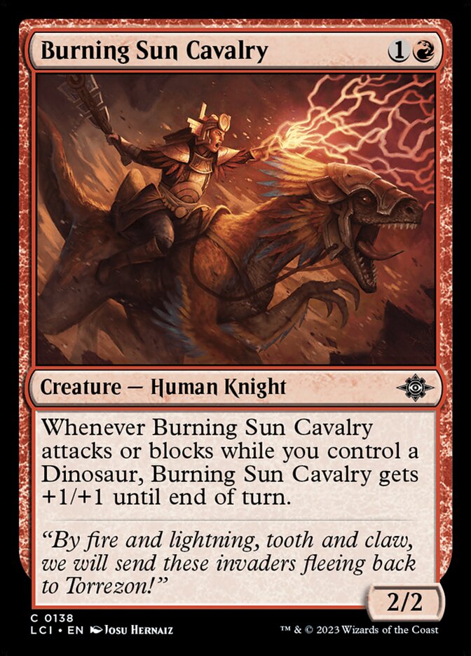 Burning Sun Cavalry - carta Magic The Gathering