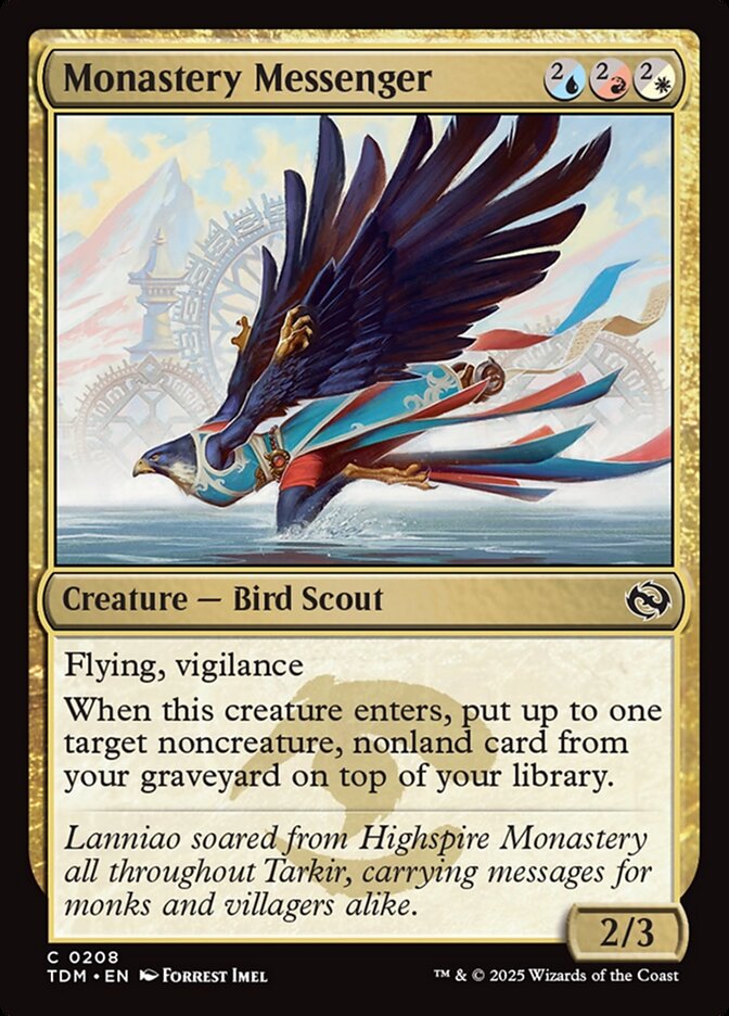 Monastery Messenger - carta Magic The Gathering