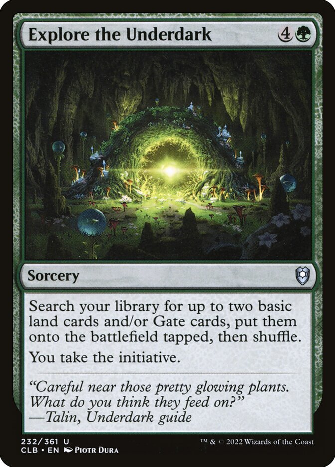 Explore the Underdark - carta Magic The Gathering
