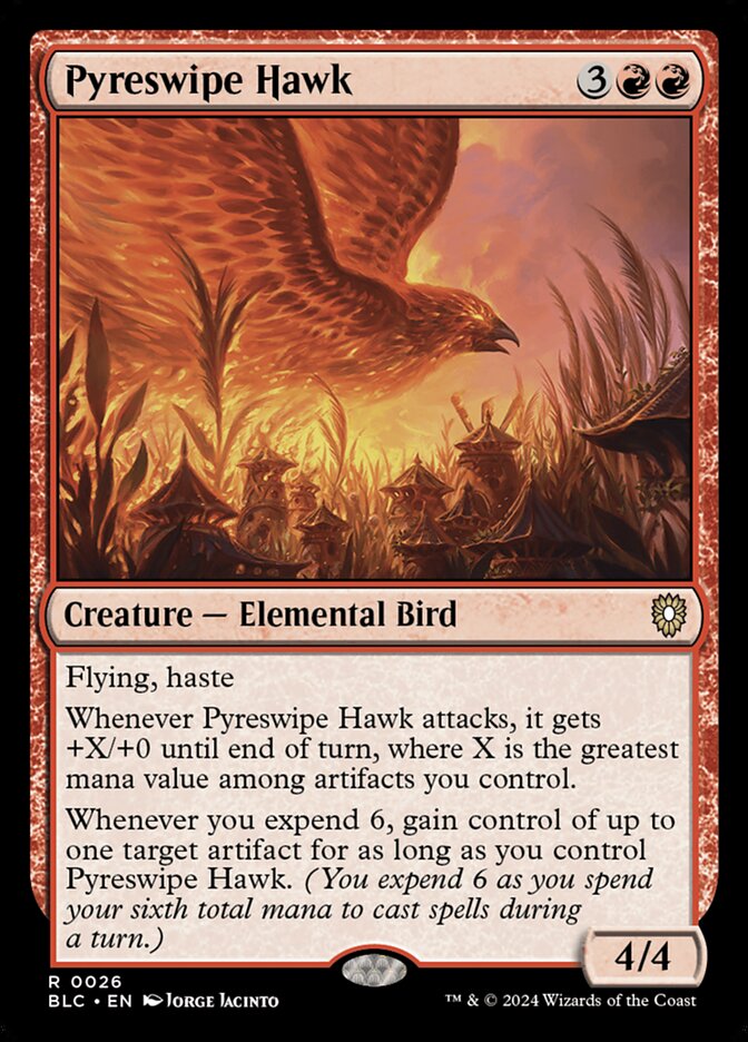 Pyreswipe Hawk - carta Magic The Gathering