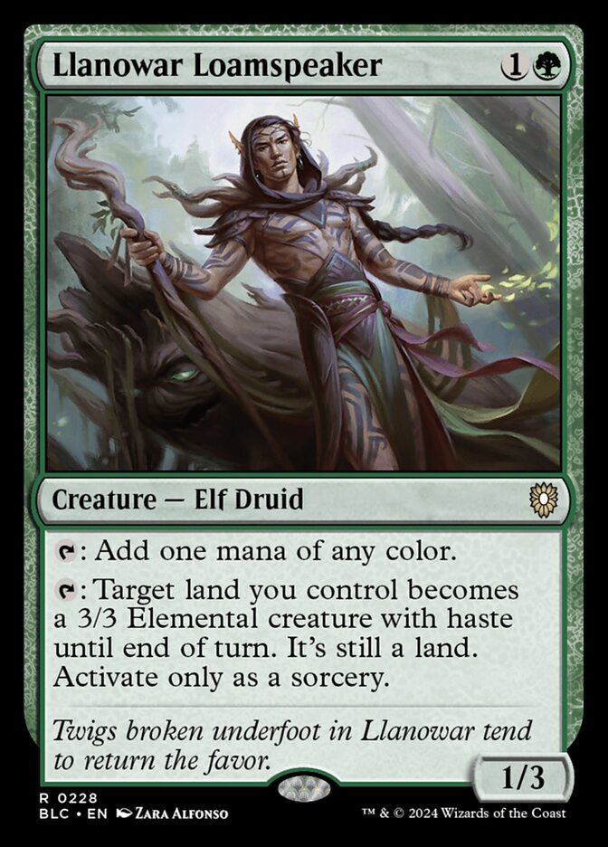Llanowar Loamspeaker - carta Magic The Gathering