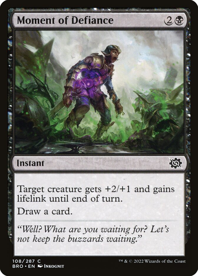Moment of Defiance - carta Magic The Gathering