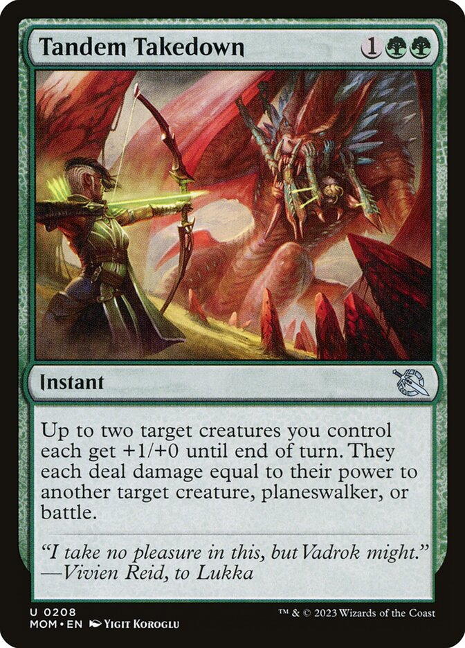 Tandem Takedown - carta Magic The Gathering