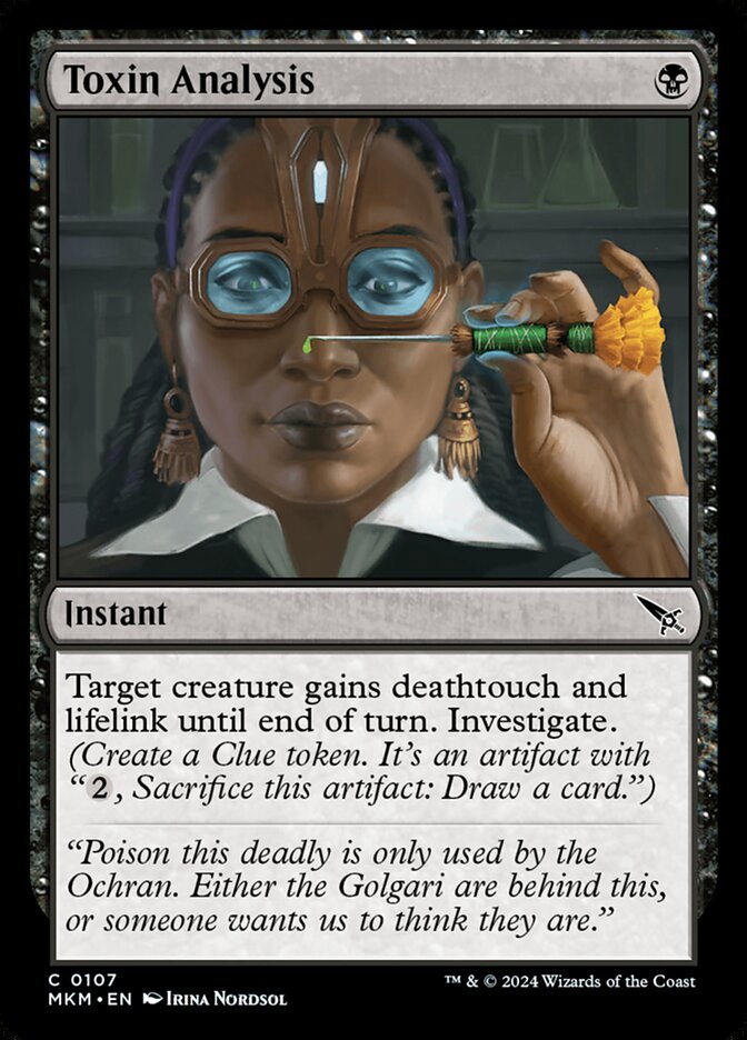 Toxin Analysis - carta Magic The Gathering