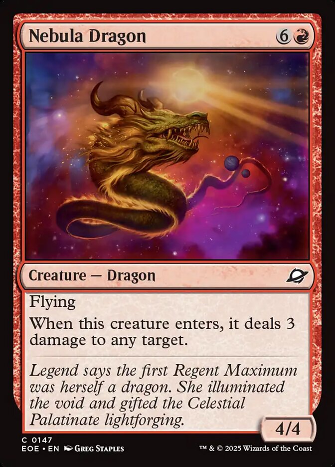 Nebula Dragon - carta Magic The Gathering