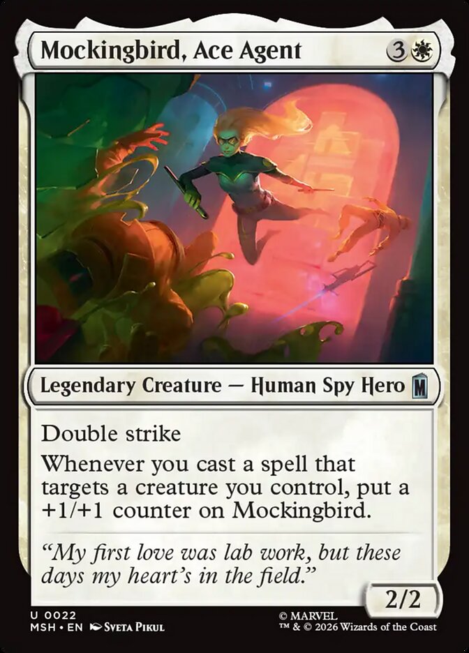 Mockingbird, Ace Agent - carta Magic The Gathering