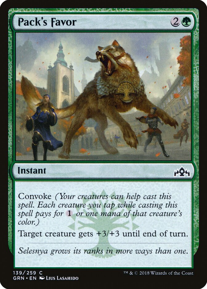 Pack's Favor - carta Magic The Gathering