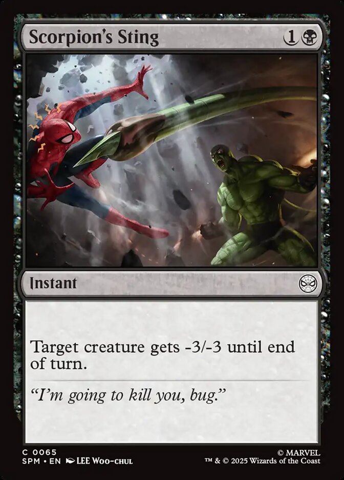 Scorpion's Sting - carta Magic The Gathering