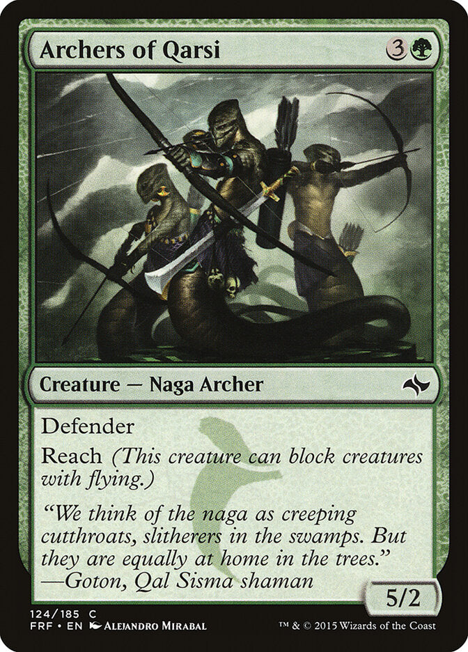 Archers of Qarsi - carta Magic The Gathering
