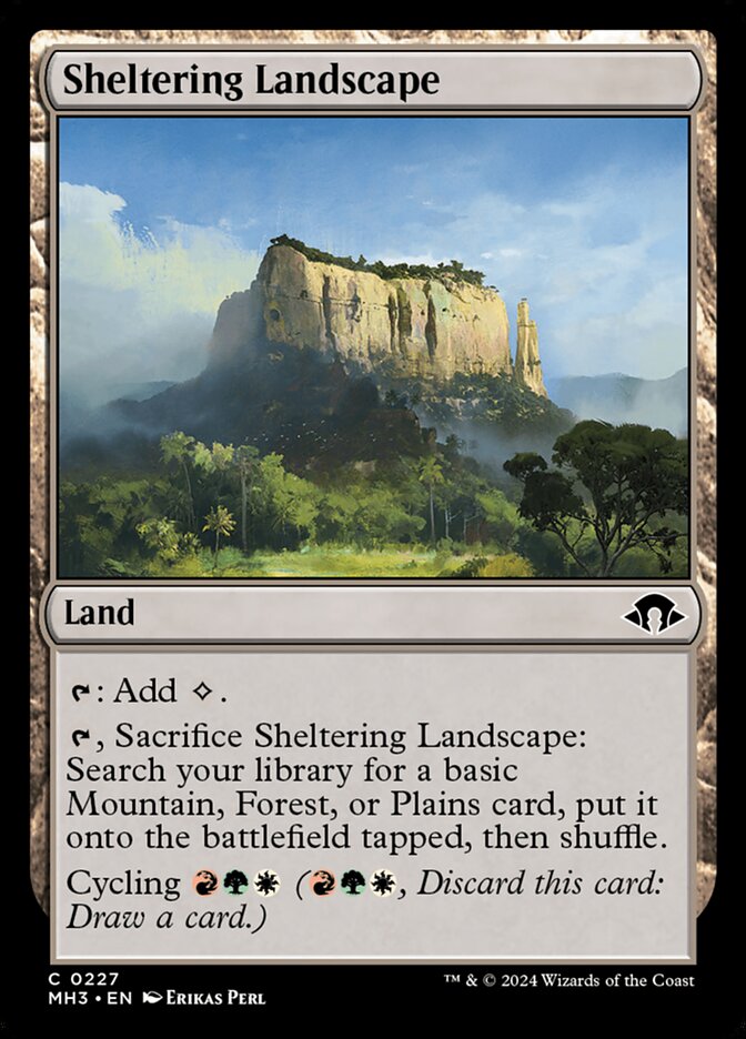 Sheltering Landscape - carta Magic The Gathering